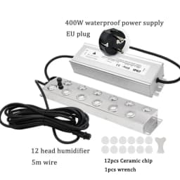 2/4/6/8/10/12 Head Ultrasonic Mist Maker Fogger Stainless Steel Air Humidier Garden/Rockery/Pool Fog Sprayer Generator 220V