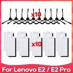 Compatible For Lenovo E2 / E2 Pro Robot Vacuums Hepa Filter Side Brush Accessories Spare Part Replacement