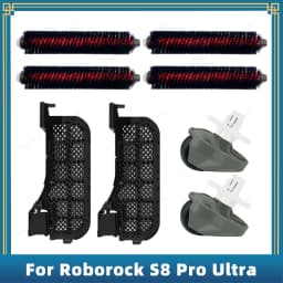 Compatible For Roborock S8 Pro Ultra Parts Accessories Cleaning Tank Filter High Speed Cleaning Rolling Brush Front Wheel Caster