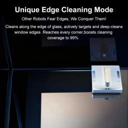 Window Vacuum Robot Cleaner WD9,4-Way Water Spray, Floating Scraper Tech,Wet Dry Scrape & Wipe in One,Home Wall Glass Cleaning