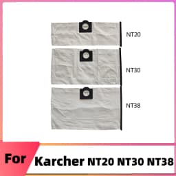 Washable Dust Bags Cloth Bag for Karcher NT20 NT30 NT38 NT48/1 NT65/2 NT72/2 Vacuum Cleaner Parts Non-Woven Dust Filter Bag