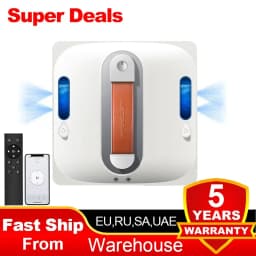 Window Cleaning Robot Liectroux S11, 4-Way Water Spray, 9000PA,Home Glass Floor Wall Tiles Cleaner Robot, Floating Scraping Tech