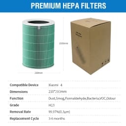 For Xiaomi 4 Filter M16R-FLP-GL (BHR5120GL) Replacement Filter for Xiaomi Air Purifier 4 Filter M16R-FLP-GL (BHR5120GL)