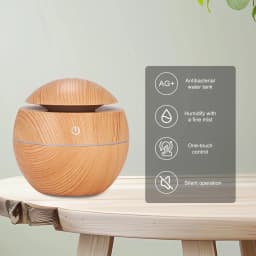 Home Wood Grain Air Humidifier Purifier Aroma Diffuser USB Ultrasonic Cool Mist Sprayer Essential Oil Fragrance