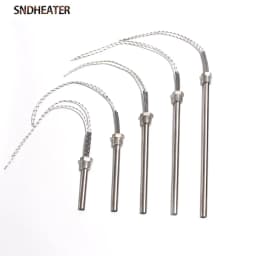 SNDHEATER 1KW Thread Single Head Electric Tube DN15/21mm(1/2") 201SS Tube 12x100-200mm Cartridge Heater 110/220/380V 1pc