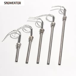SNDHEATER 1KW Thread Single Head Electric Tube DN15/21mm(1/2") 201SS Tube 12x100-200mm Cartridge Heater 110/220/380V 1pc