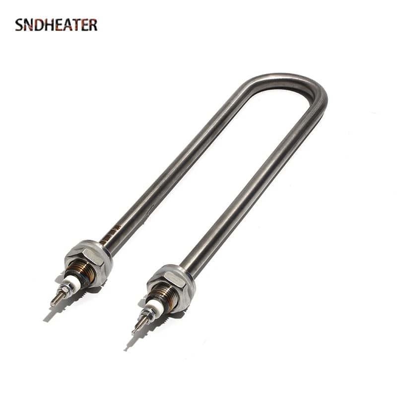 SNDHEATER 110V/220V/380V U Type Heating Element 1KW 1.5KW 2KW 3KW 4KW 304SS Electric Immersion Heater Spare Part 190/210/240MM