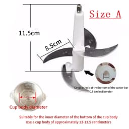 Electric Meat Grinder Blade Food Crusher Processor Replacement Spare Parts For 2L/3L/4L Meat Grinder Accessories Kitchen Tools