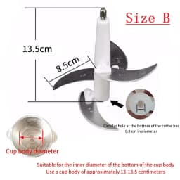 Electric Meat Grinder Blade Food Crusher Processor Replacement Spare Parts For 2L/3L/4L Meat Grinder Accessories Kitchen Tools