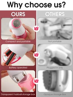 Electric Lint Remover Rechargeable Pellet Fabric Shaver For Clothing Clothes Fluff Remover Portable Hair Balls Fuzz  Removal