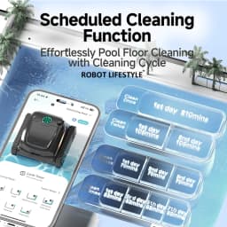 High End Cleaner Pool Robot Cordless WYBOT S2 for Large Swimming Pools Wall Climbing Function Pool Vacuum Cleaner APP Control