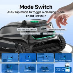 High End Cleaner Pool Robot Cordless WYBOT S2 for Large Swimming Pools Wall Climbing Function Pool Vacuum Cleaner APP Control