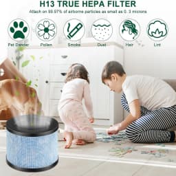 4Pcs Air Cleaner Replacement Filter Compatible With For AROEVE MK01 MK06 DH-JH01 For Air Cleaner Parts Home Appliance Part
