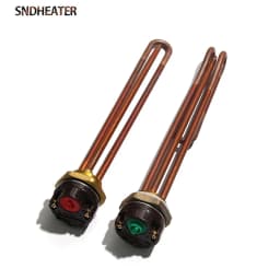 SNDHEATER DN32 G5/4 Copper Thread Water Heating Element Ariston Thermostat Temperature Controller 42mm Flang Electric Heat Pipe