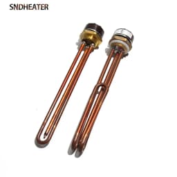 SNDHEATER DN32 G5/4 Copper Thread Water Heating Element Ariston Thermostat Temperature Controller 42mm Flang Electric Heat Pipe