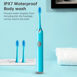 Tongwode Sonic Electric Toothbrush IPX7 Waterproof Adult Couple Home Use Soft Bristle Replaceable With 6 Tooth Brush Heads