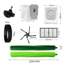 For IRobot Roomba S9 9150 / S9+ Plus 9550 Robot Vacuum Cleaner Accessories HEPA Filter Main / Side Brush Dust Bag Spare Parts
