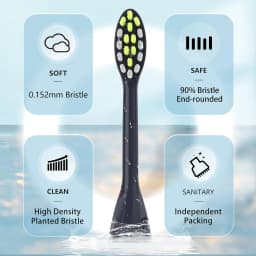 4/6/8Pack Replacement Toothbrush Heads Compatible with Philips Electric Toothbrush Head HY1100 HY1200 BH1022