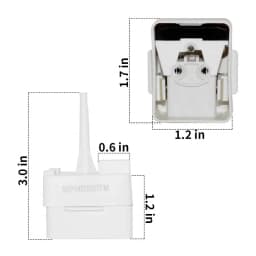 W10613606 Refrigerator Compressor Start Relay and Capacitor for Whirlpool KitchenAid Kenmore W10416065 PS8746522 67003186