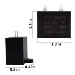 W10613606 Refrigerator Compressor Start Relay and Capacitor for Whirlpool KitchenAid Kenmore W10416065 PS8746522 67003186