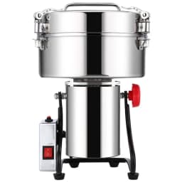 4500G Commercial Grain Grinder High Speed 4500W Cereals Medicinal Materials Spices Powder Crusher Stainless Steel Coffee Grinder
