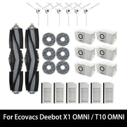 Accessories For Ecovacs Deebot X1 OMNI / T10 OMNI T10 TURBO Robot Vacuum Cleaner Parts Dust Bag Hepa Filter Main Side Brush Mop