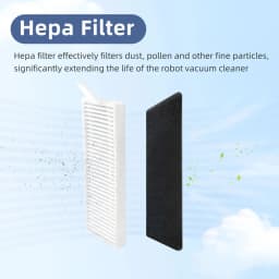 Compatible For EZVIZ RE4/ RE4 Plus / RE5 Robot Vacuum Cleaner Parts, Main Side Brush Mop Filter Replacements.