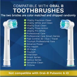 Compatible with Oral B Electric Toothbrush Head P2/4000/3757/D12/3766 Braun Replacement Head Universal