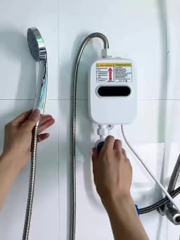 3500W Electric Mini Instant Hot Water Heater Bathroom Faucet Tap Heating 3 Seconds Instant Water Heater Shower Head Set