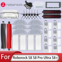 Roborock S8 Pro Ultra S8 Plus Robot Vacuum Cleaner Mop with Choth Vacuum Bags Accessories Side Brush Filter Replaceable Spare Pa