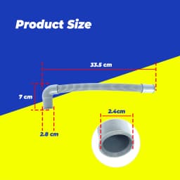 Dishwasher Drain Hose For Midea 33.5cmX2.8cmX7cm 1PCS