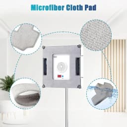 For ECOVACS WINBOOT W2 / W2 OMNI / W1 / W1 Pro Microfiber Mop Pad Cloth Replacement Parts Accessories