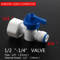 Water Purifier Accessories 2-Point Quick-Connect Ball Valve 3-Point External Thread Switch Connector Pe Water Pipe 4-Point Internal Thread Straight-Through Valve
