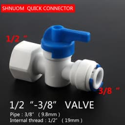 Water Purifier Accessories 2-Point Quick-Connect Ball Valve 3-Point External Thread Switch Connector Pe Water Pipe 4-Point Internal Thread Straight-Through Valve