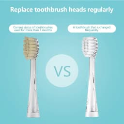 10PCS Kid's Replacement Toothbrush Heads Soft Bristle Replaceable Brush Heads For Seago SG977/EK6/EK7/SG513 Electric Toothbrush