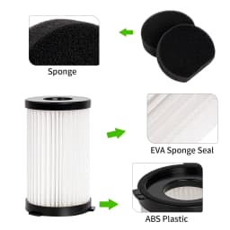Filters and Sponges for Ariete Electric Broom Handy Force 2761 2759 RBT, Cecotec Conga Thunderbrush 520 550 560 Vacuum Cleaner