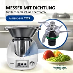 Stainless Steel Food Grade Replacement Blade for Thermomix TM5 & TM6 Durable Stainless Steel Mixer Knife Accessory