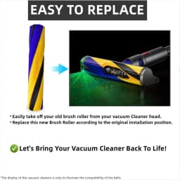 B64BBrush Roller for Dyson V15 Gen 5 Detect and V12 10 Slim Series Cleaner Head, Replace Spare Parts No.971634-01