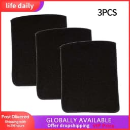 3pcs Black Dry Cloth Filter For Parksides PWD 1200 1250 1300 A1 B2 C3 E4 F5 Vac Dry Filter Vacuum Cleaner Bags Easy to install
