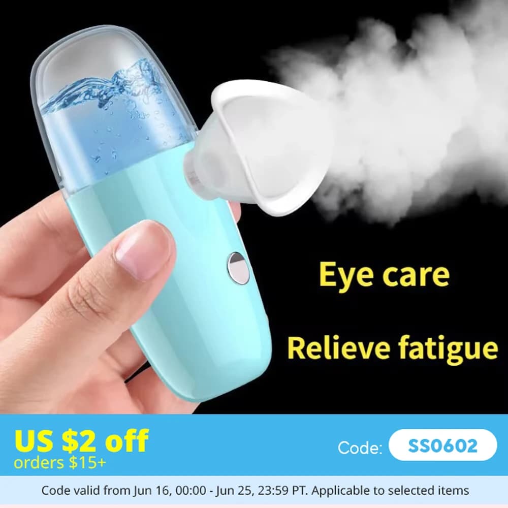 Eye Moistener Nano Spray Glasses Dry And Astringent To Relieve Fatigue Portable Usb Charging Eyewash Dry Eye Atomization