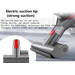 Mini Motorized Tool Brush Head For Dyson V7 V8 V10 V11 Stick Vacuum Cleaner Mite Removal Suction Head Replacement Accessories
