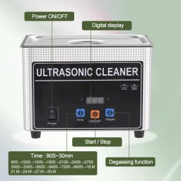35w 60w Ultrasonic Bath 800ml 900ml Ultra Sonic Cleaner Washing Jewelry Dental Ultrasonic Cleaning Machine High Frequency 40khz