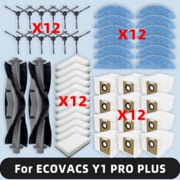 Compatible For ( ECOVACS YEEDI Y1 PLUS / Y1 PRO PLUS ) Spare Parts Side Brush Hepa Filter Mop Cloth Dust Bag Accessories