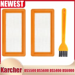 Replacement Washable HEPA Filter for Karcher DS5500 DS5600 DS5800 DS6000 DS6 Premium Robot Vacuum Cleaner Parts Accessories