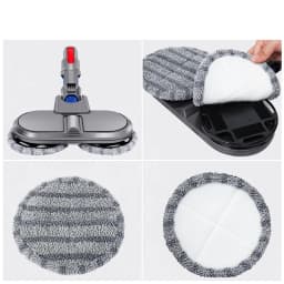 Microfiber Mop Cloth for Samsung Vacuum Cleaner Jet90. Wet Dry Mop Electric Head Brush Pad Accessories