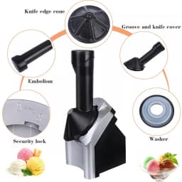 Portable Mini Ice Cream Maker Hand Push DIY Frozen Fruit Sorbet Dessert Home Pressing Yogurt Milkshake Squeezer Machine