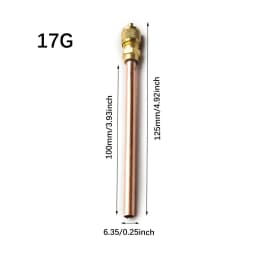 5Pcs Air Conditioner Refrigeration Access Valves 6mm OD Copper Tube Filling Parts Replacements Refrigerator Parts