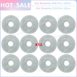 Fit For Dreame L10s Ultra Gen 3, Dreame X40 Ultra/ L40 Ultra, MOVA P50 Pro Ultra/P10 Pro Ultra Tricut Brush Filter Mop Cloth Bag