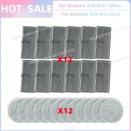 Fit For Dreame L10s Ultra Gen 3, Dreame X40 Ultra/ L40 Ultra, MOVA P50 Pro Ultra/P10 Pro Ultra Tricut Brush Filter Mop Cloth Bag