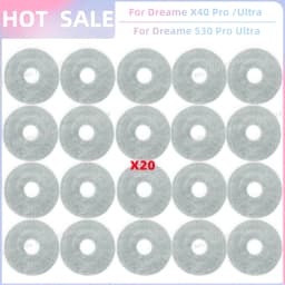 Fit For Dreame L10s Ultra Gen 3, Dreame X40 Ultra/ L40 Ultra, MOVA P50 Pro Ultra/P10 Pro Ultra Tricut Brush Filter Mop Cloth Bag